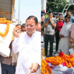 अंतिम यात्रा में भावुक पल, सीएम धामी ने दिया पार्थिव शरीर को कंधा, पुष्पचक्र किया अर्पित