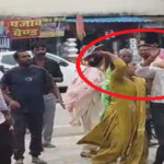 कोतवाली गेट पर प्रेमी को चप्पलों से पीटती रही प्रेमिका